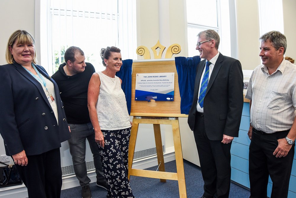 salibraries's tweet photo. Big thanks to all the special guests who attended the official opening of the new John Rodie Library 👏 https://t.co/XleFyIRy3Y https://t.co/e355Jvg01r