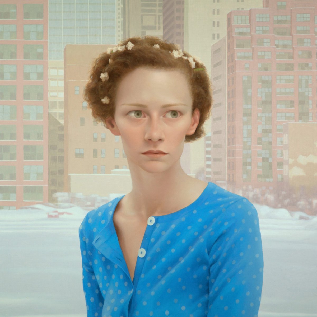 luconghua's tweet photo. the realization that we are alone...  makena no.9, oil on wood, 2013 https://t.co/Ms9kCrdQII