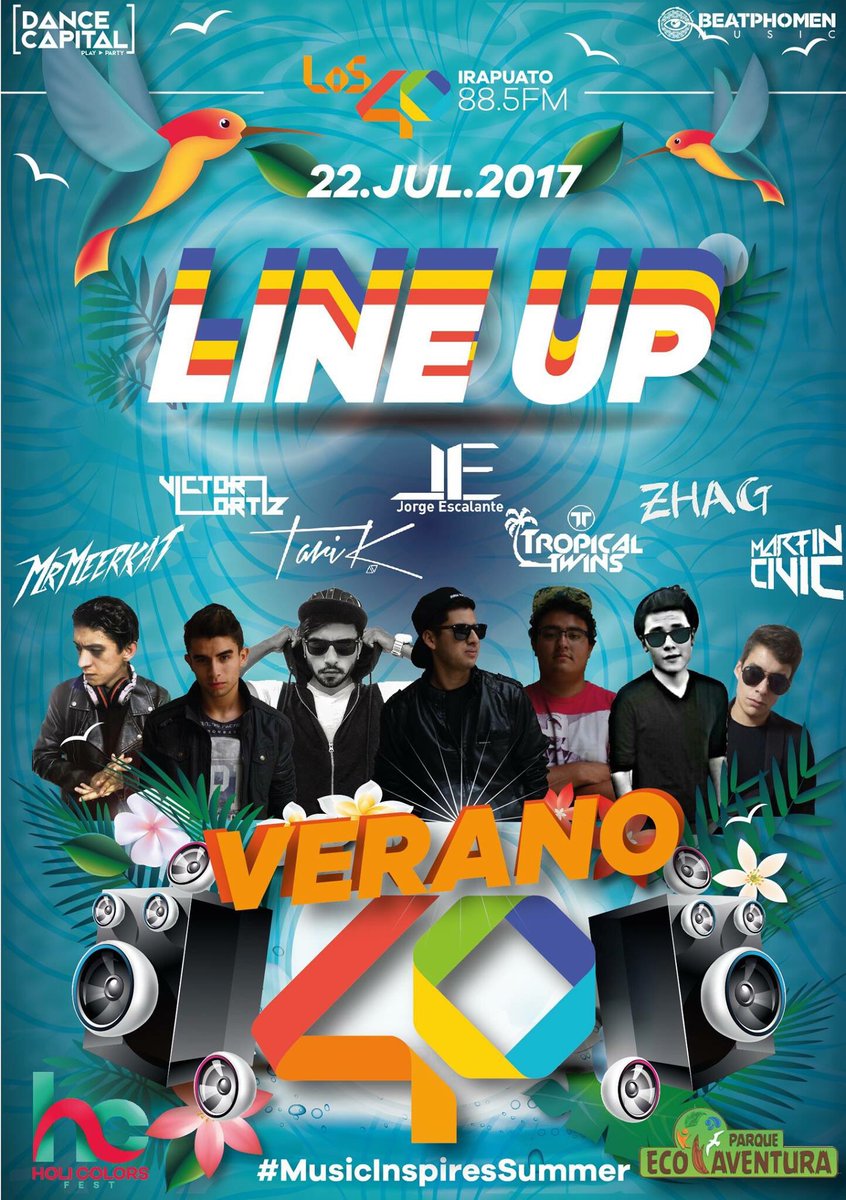 Disonancia40's tweet photo. Este sábado @Los40Irapuato celebran el #Verano40 en @parqueecoavent1 ¡Consigue tus accesos! #MusicInspiresSummer https://t.co/i1KlZo6rYd