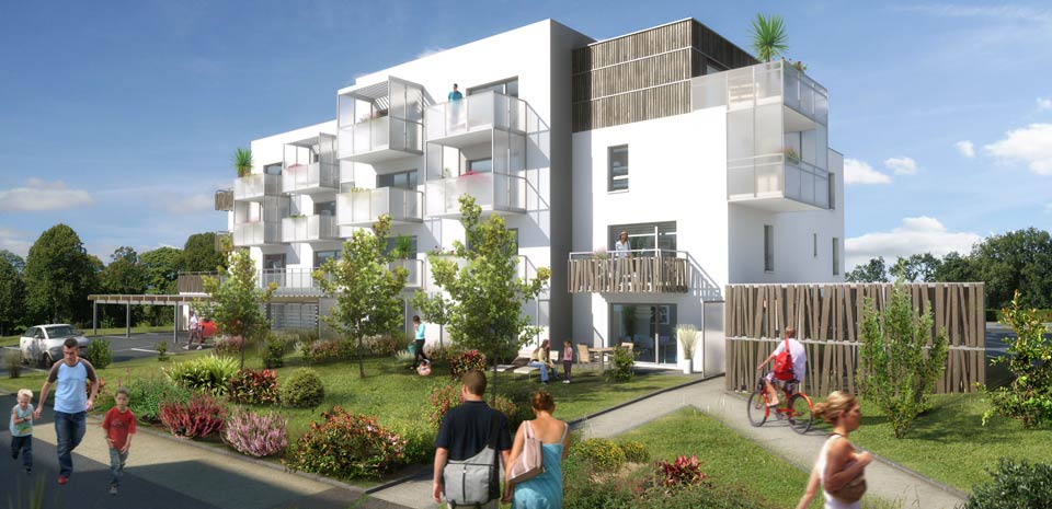 Bénéficiez d'un emplacement idéal à Guérande, dans l’éco-quartier Maison Neuve, à 800 mètres des remparts - habitez dans un logement neuf !