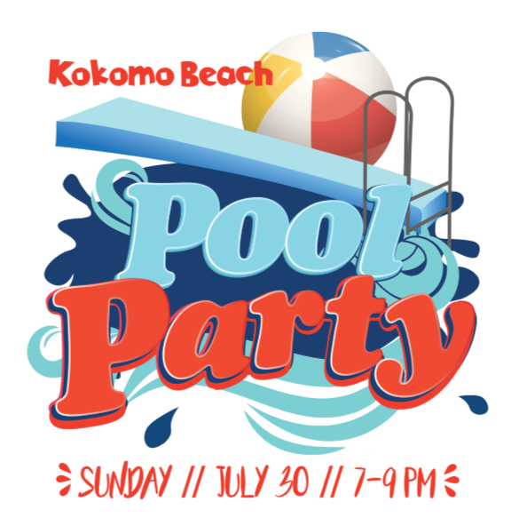 KokomoNaz's tweet photo. Come to the free All-Church Pool Party from 7-9 p.m. Sunday, July 30, at Kokomo Beach! Get your tickets at Window #1 or the Kids' Cafe. https://t.co/be0RwALMoN