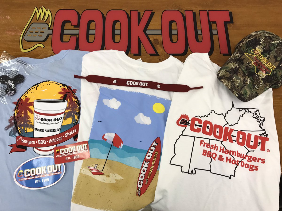 CookOut's tweet image. Who wants some T-shirts, a hat, fidget spinner, and some stickers?

We&apos;re picking a lucky winner today! 

Follow &amp;amp; RT for a chance to win! 💯