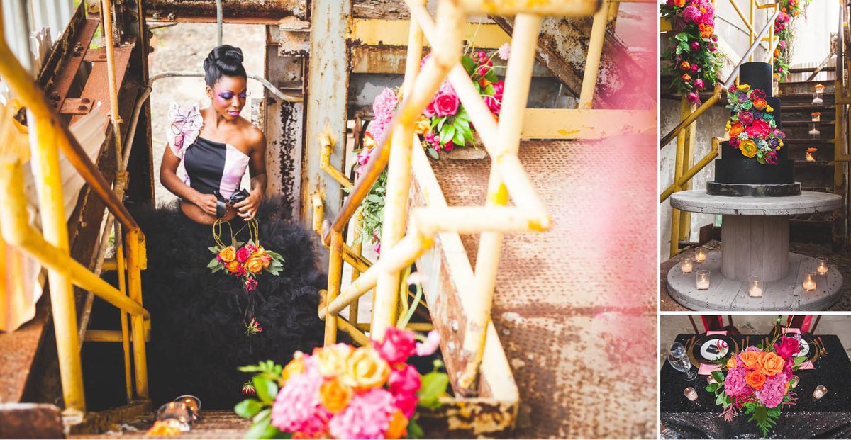 WeddingDayMag's tweet photo. We just LOVE a good #offbeatwedding! Check out this industrial-glam #styledshoot: https://t.co/XTpbVbtzZ1 #weddinginspo #offbeatbride https://t.co/smPnDnpAmV