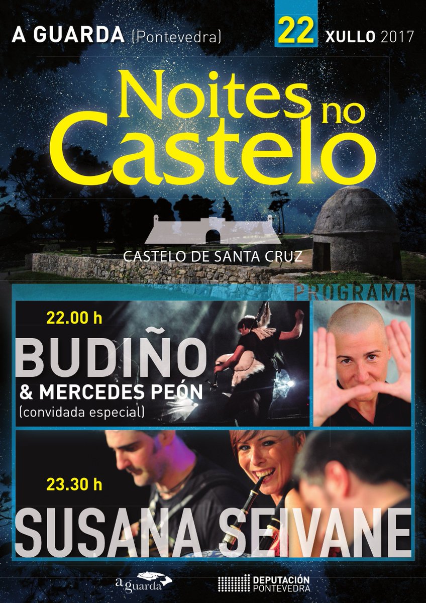 Estamos encantados de recibir a <a href="/budino_music/">B U D I Ñ O</a>, <a href="/mercedespeon/">Mercedes Peón</a> e <a href="/SusanaSeivane/">Susana Seivane 🍍</a> este sábado na nova edición de #noitesnocastelo #aguarda
