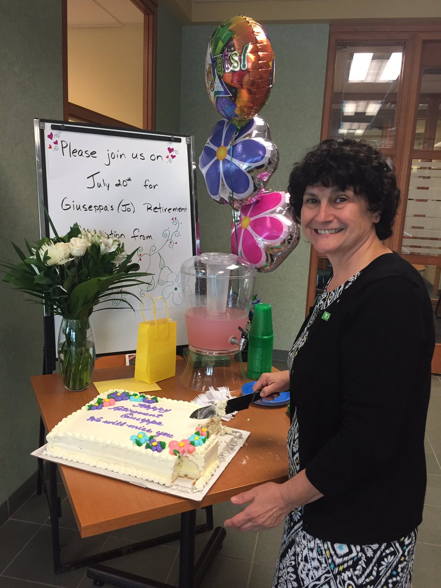Christi33915282's tweet photo. Celebrating 23+years of loyal customer service! Thank you Giuseppa! Enjoy your Retirement!! https://t.co/lLsObEeZP8