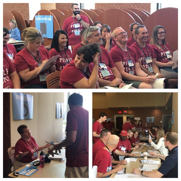 CUNA's tweet photo. #CUNACMS year two students put themselves in the shoes of their members this morning during our life simulation #keeppurposeconstant https://t.co/G1NH7ldVNw