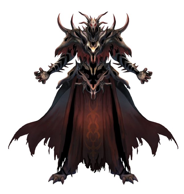 アゼルが描きにくいので、人間の姿を描こうと思ったんだけど、中々難しい 