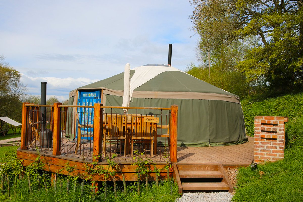The #yurt has been in use for thousands of years in #Mongolia. We have 5 authentic Mongolian #yurts here: hiddenvalleyyurts.co.uk #DeanWye