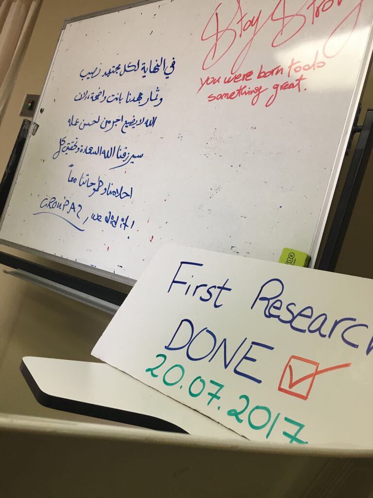 RoadOfChange1's tweet photo. اليوم كان نهاية برنامج مدرسة الأبحاث الصيفية Research Summer School 2017 😍✨
وتم احتفال الفريق بنهاية كتابة الأوراق البحثية 📚✅
#RSS_KAU https://t.co/0qs4t12jUe