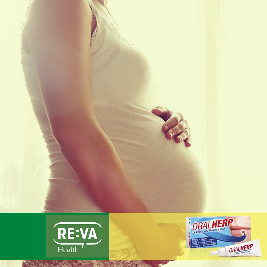 ¿Herpes labial durante el embarazo? #OralHerp clama el dolor y el picor y acelera la curación de la herida. 100% natural.