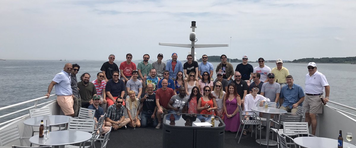RondaB4's tweet photo. Great day to be out on the Boston Harbor with the @Skyhook crew! #EmployeeOuting #TeamBuilding #LocationExperts! https://t.co/vWFW2DEbaL