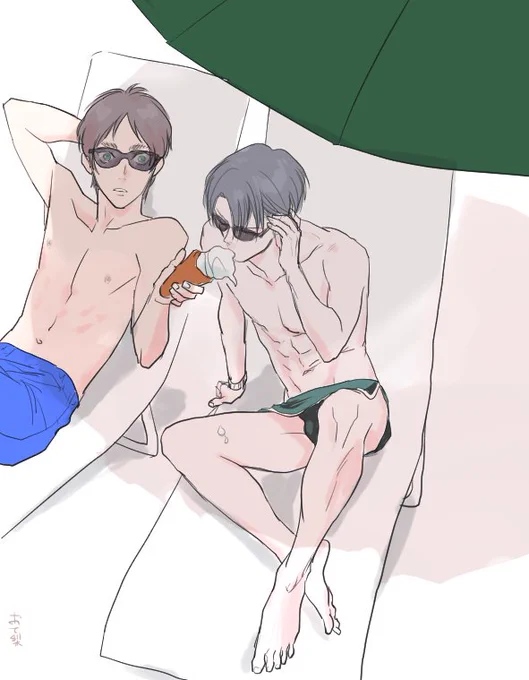 夏のエレリ
リヴァイさんにはメンズパレオ着てほしい 