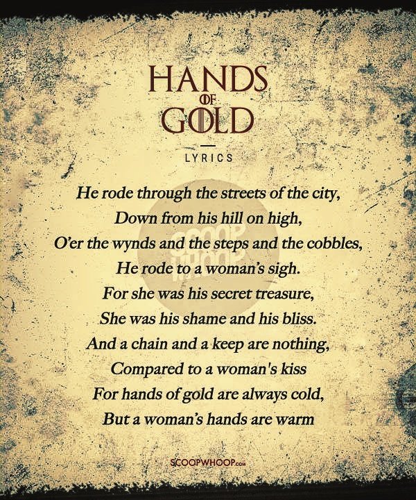 Social_lycan's tweet image. #handsofgold #GoTS7 #songlyrics