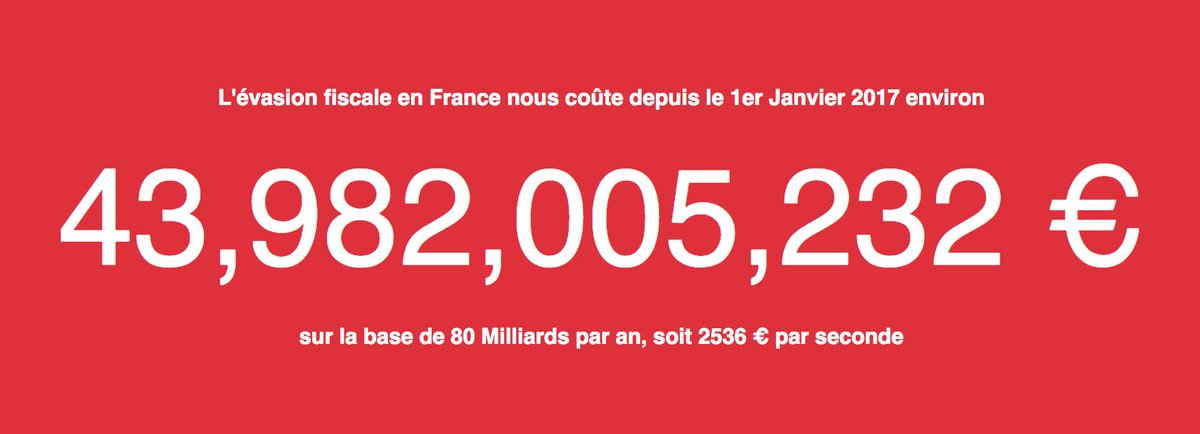 ReportersDebout's tweet photo. ABRACADABRA! Le Petit Compteur de l'#EvasionFiscale en temps réél 😇😘😉 made with ❤ par nous https://t.co/ccKQGoEcLP https://t.co/5j7ZKOPL8K