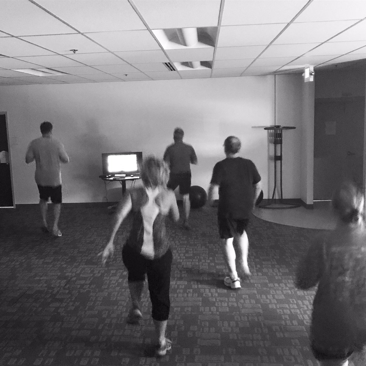 Dirxion's tweet photo. Dirxion is a huge advocate of staying healthy! We come together at 11am for a workout. #Insanity #ShaunT #WorkHardPlayHard #DirxionFun https://t.co/BA8i9j13FF