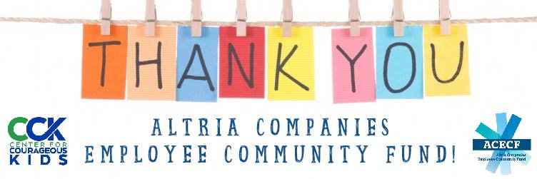WeAreCCK's tweet photo. CCK would like to thank the Altria Companies Employee Community Fund for donating $10,000 to our 2017 summer camps! #ACECF @AltriaNews https://t.co/QhSYG0fco8