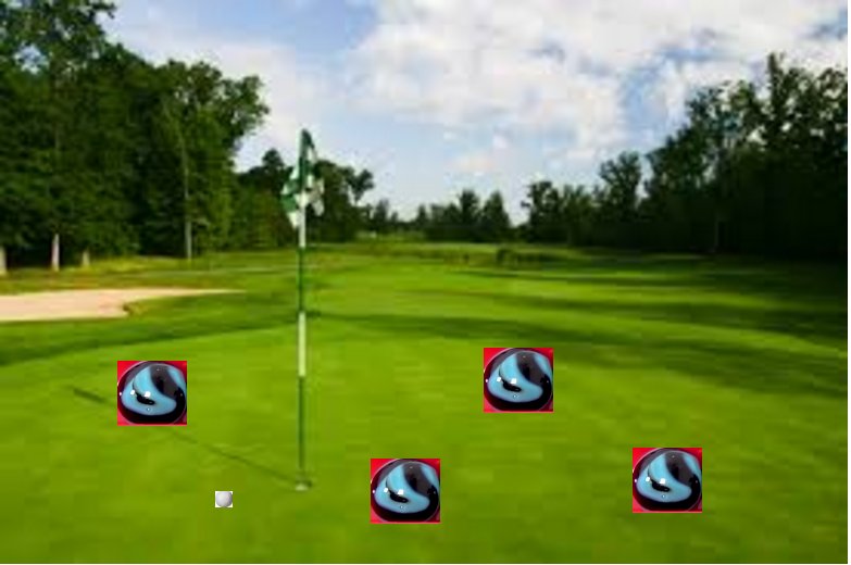 The Midnight Wisps playing a round of golf.