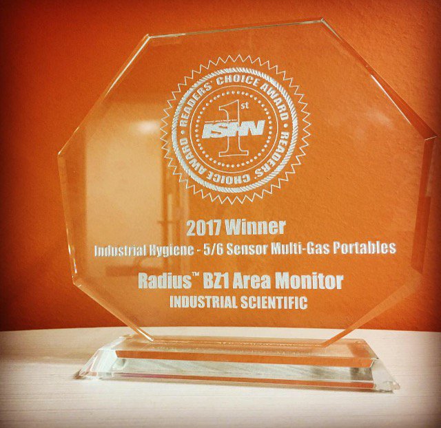 IndSci_Corp's tweet photo. @ISHNmag Readers' Choice Award results are in and the #RadiusBZ1 #gasdetector takes home the #multigas award! https://t.co/rIpxwqQ8UZ https://t.co/ufQX1JJL4M
