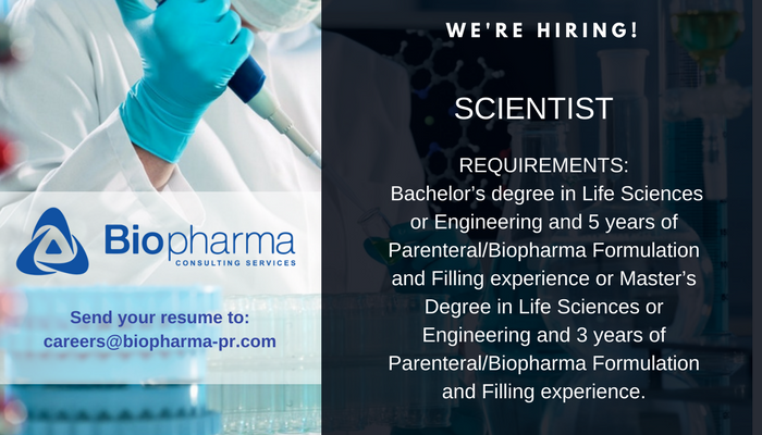 We're hiring a Scientist !