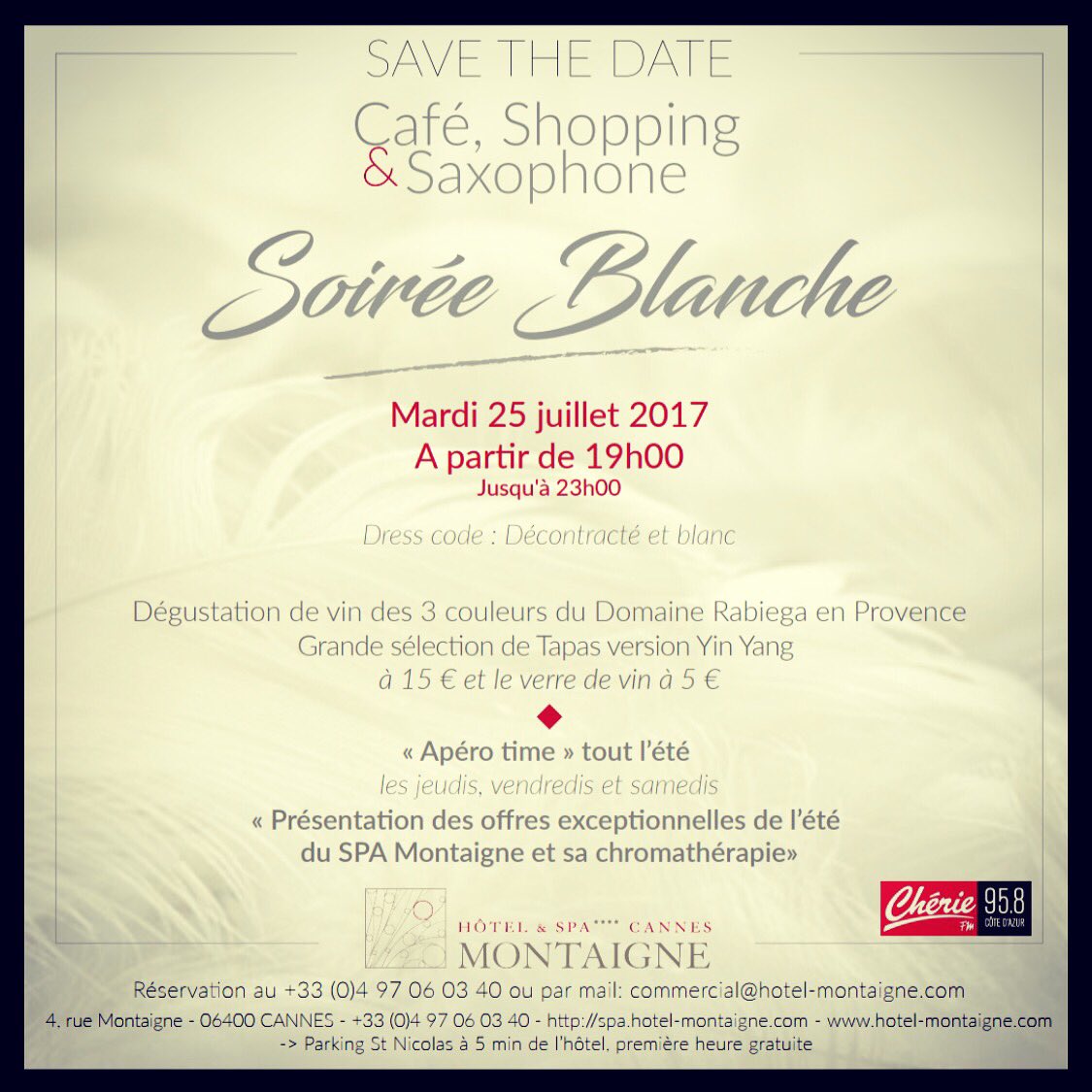 Ravis d'avoir été invités à présenter #FleursDeFestival à la Soirée Blanche du @MontaigneAndSpa à #Cannes !

Venez decouvrir notre #Parfum !