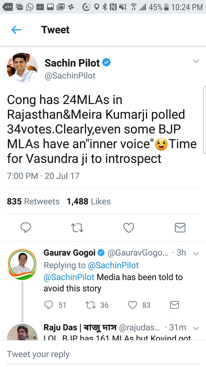 KartikeyaTanna's tweet photo. Such a rising star is @SachinPilot he doesn't even know number of @INCIndia MLAs in Rajasthan Legislative Assembly https://t.co/S41YYHKoyD https://t.co/4RykzIOQYh