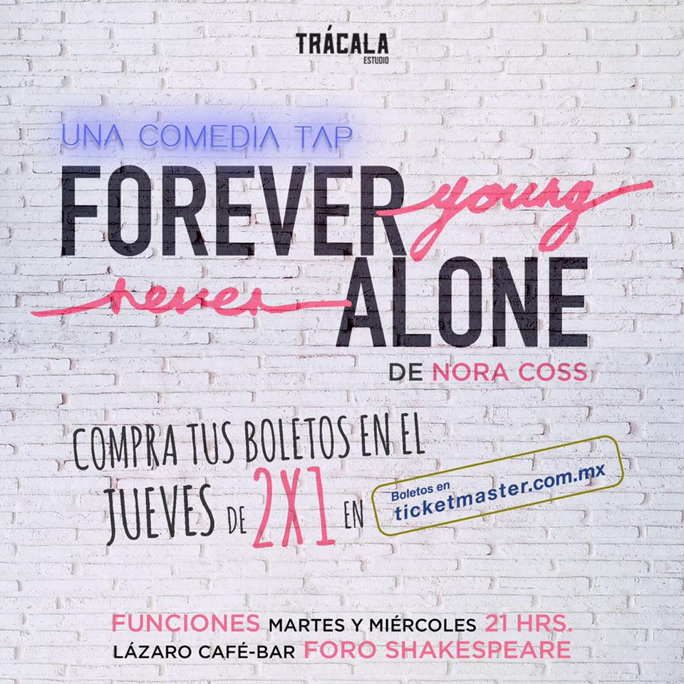 noracoss's tweet photo. Sólo 3 semanas más y los dejo de $%#@ con esta promo #Jueves2x1 #LléveleLlévele #ForeverYoungNeverAlone martes y miércoles 9pm #comediatap https://t.co/umgJ09FYIj