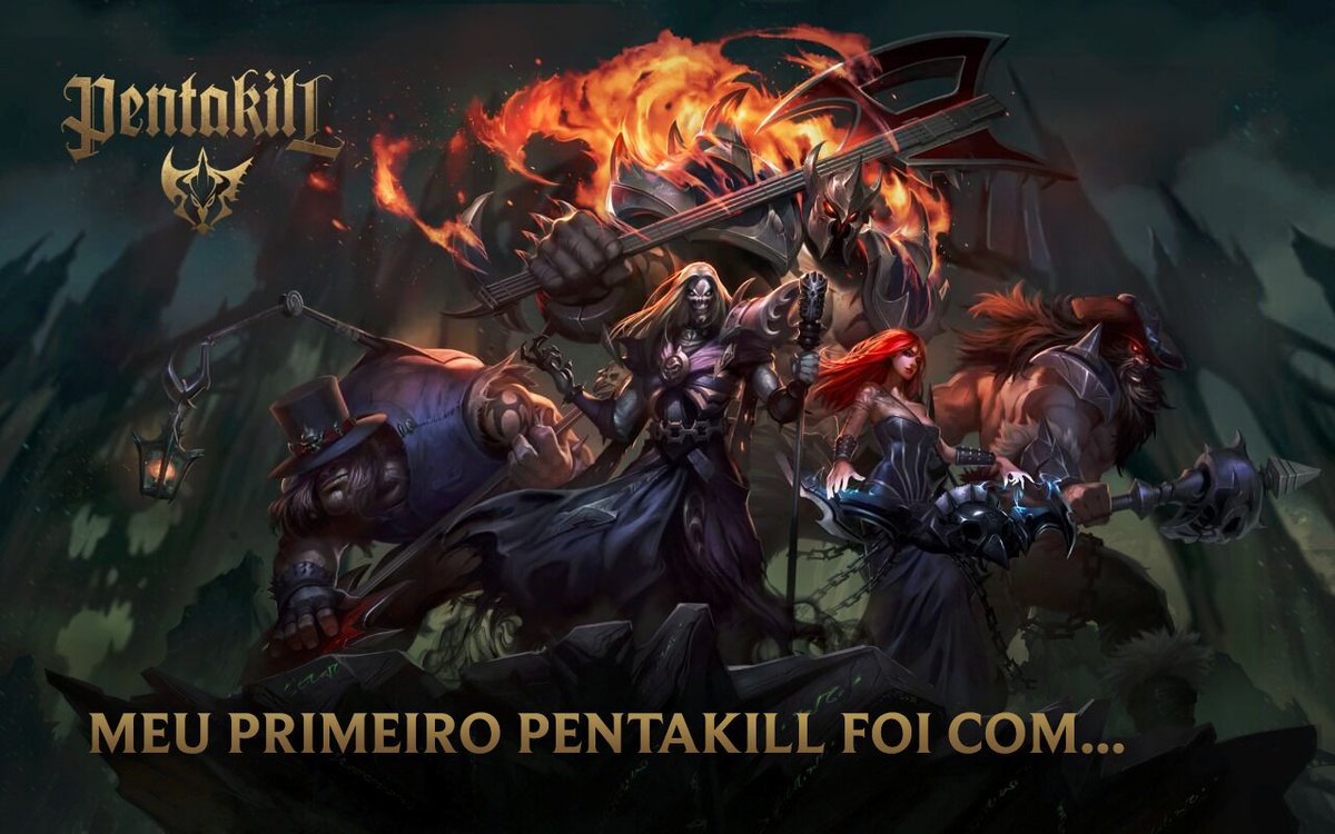 LoLegendsBR's tweet photo. Com qual Campeão você conseguiu o seu primeiro Pentakill? https://t.co/eiKklbg0To