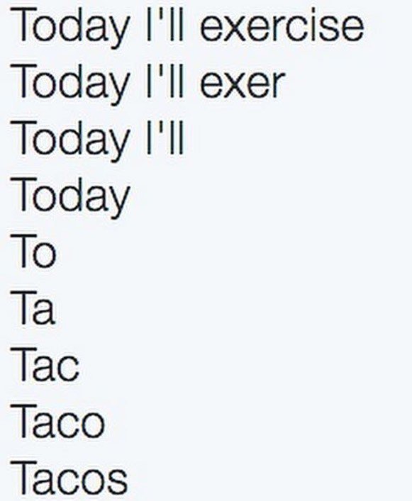 blueagavebalto's tweet photo. Pretty much our thought process everyday. Why exercise when you can just eat taco's instead? #VivaLaBlueAgave #BAMF #FedHill https://t.co/buAbxfaV3o