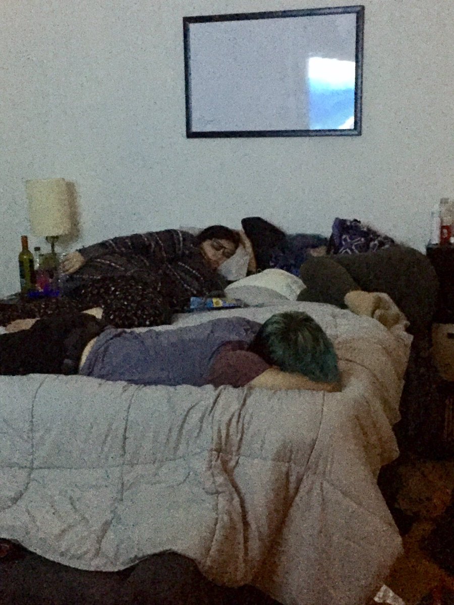 A certain boy crashed girls nite but look at all these cuties falling asleep to studio ghibli