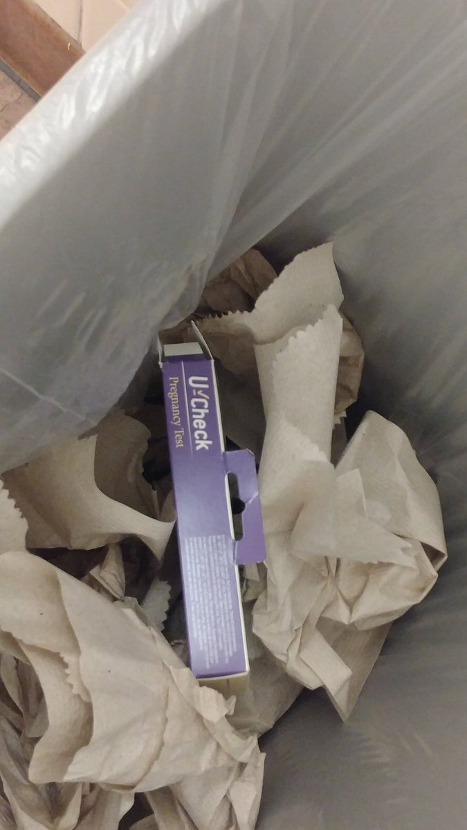 godfirnon's tweet photo. In the restroom trash at @Wendys . Hopefully it contained the answer they were hoping for. https://t.co/kyyFqrn2rM