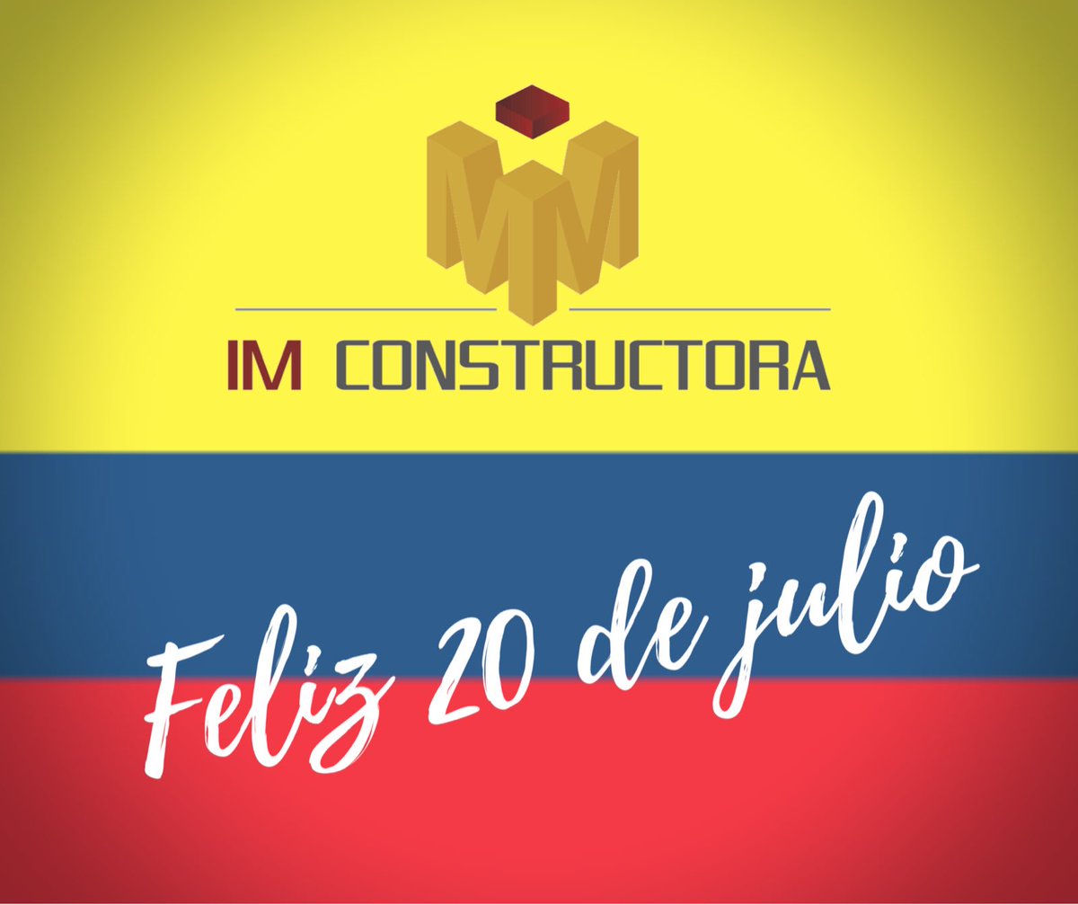 ImConstructora's tweet photo. Hoy queremos celebrar con todos el 20 de julio!!! #IMconstructora #20dejulio https://t.co/1gj83lvdx5
