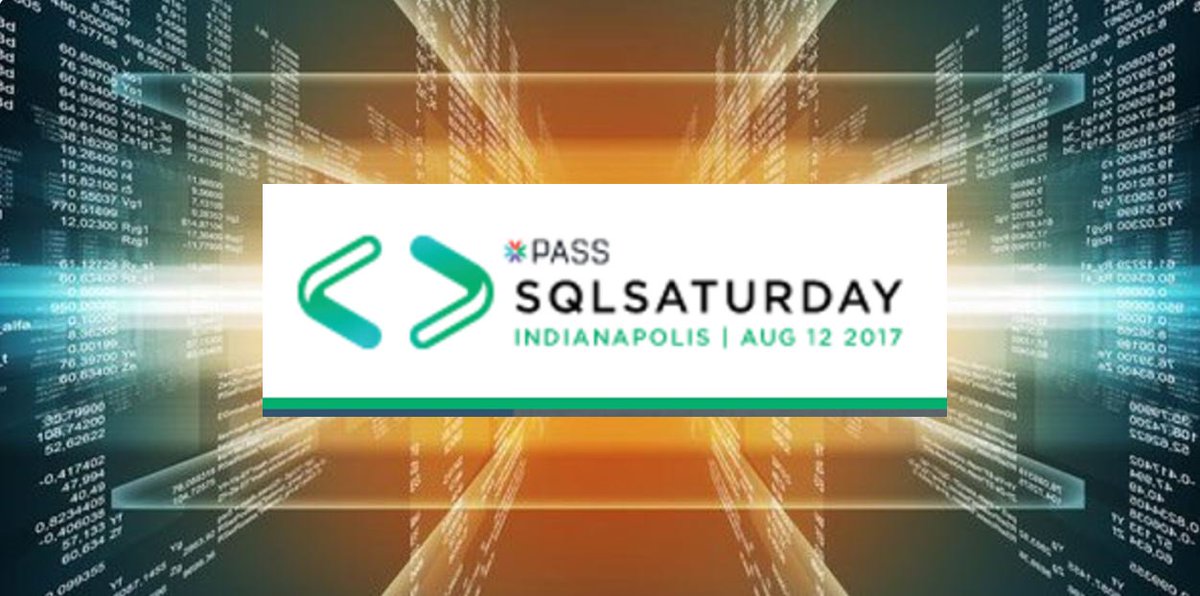 SQLSatIndy's tweet photo. @evvpass Come see us at @SQLSatIndy https://t.co/rpbU7iIbfh