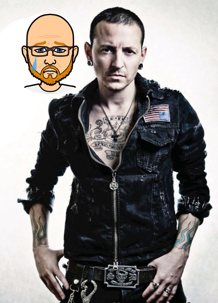 BaldChris73's tweet photo. #RIPChester The entire #RideAtFive on @KROCKCNY will be @linkinpark today. https://t.co/vmDqsBbbCG