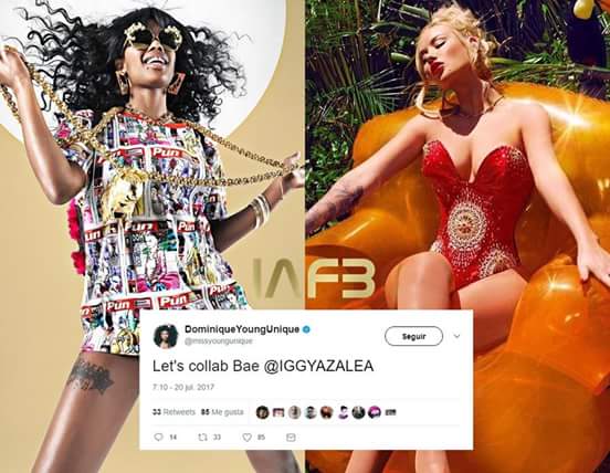 IggyAFanbase's tweet photo. La rapera @missyoungunique confeso mediante su cuenta oficial de Twitter que pretende colaborar con @IGGYAZALEA 😱👑❤ https://t.co/Ab69h6GbAP