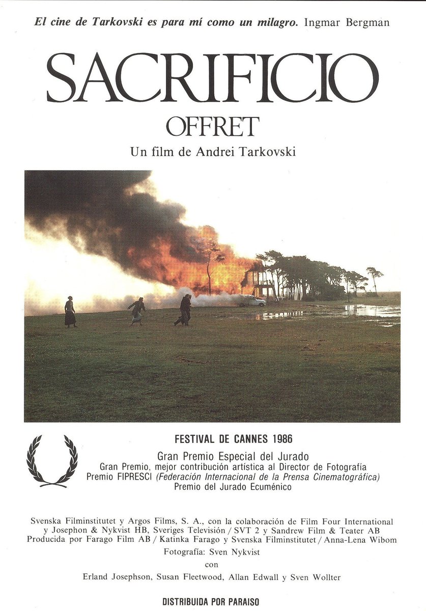concionator's tweet photo. Films que son un borrador de otro ulterior del director
#Nostalghia de #Offret
#Solaris de #Stalker
#Kagemusha de #Ran
#CodeInconnu d #Caché https://t.co/rNjHgazuZu