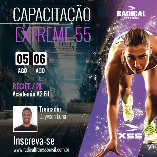 Radical_Brasil's tweet photo. RECIFE / PE, Curso Extreme 55 em 05 e 06/08. Clique: https://t.co/sa06LNeTkw…/capacitacao-extreme-5…/
#extreme55 #radicalfitnessbrasil https://t.co/V9SWu7PSR2