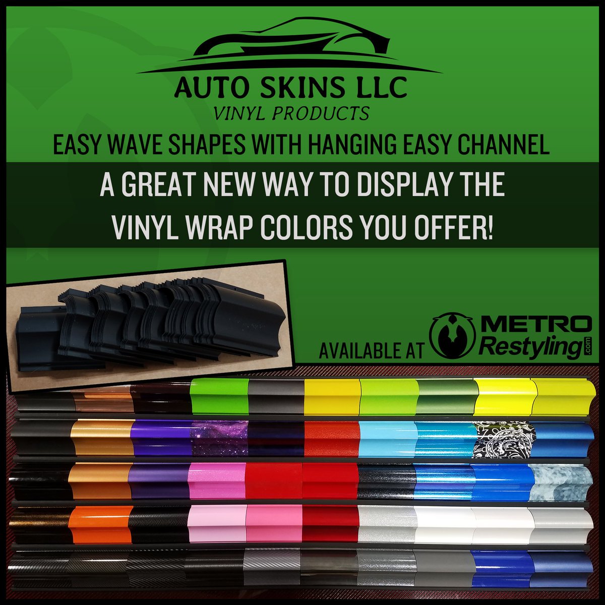 MetroRestyling's tweet photo. Auto Skins EASY WAVE SPEED SHAPE now available at @MetroRestyling π
#vinyl #vinyltools #tools #easywave #speedshape #metrorestyling #wrap https://t.co/FFhASD4h0e