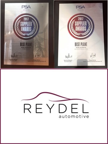ggrinand's tweet photo. Two PSA Best Plant Awards were granted for the second time to Reydel Automotive’s plants of Nitra and Salceda. Congratulations to the teams! https://t.co/W6mfIn9Cfh