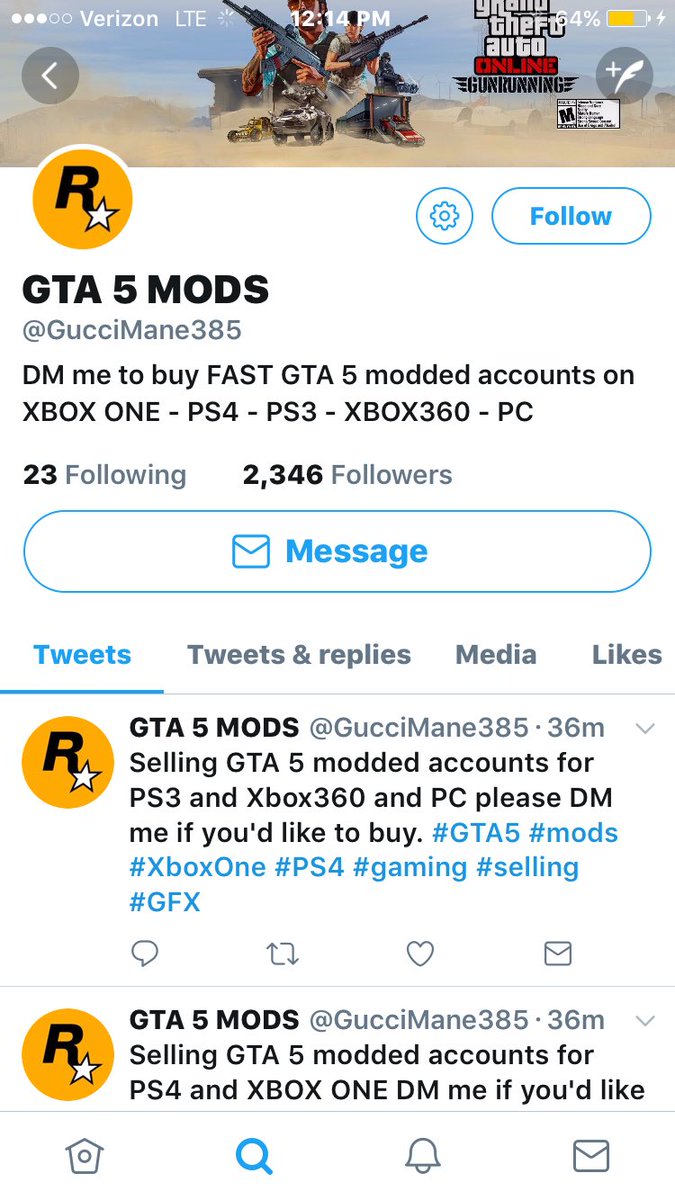 buying modded gta 5 accounts