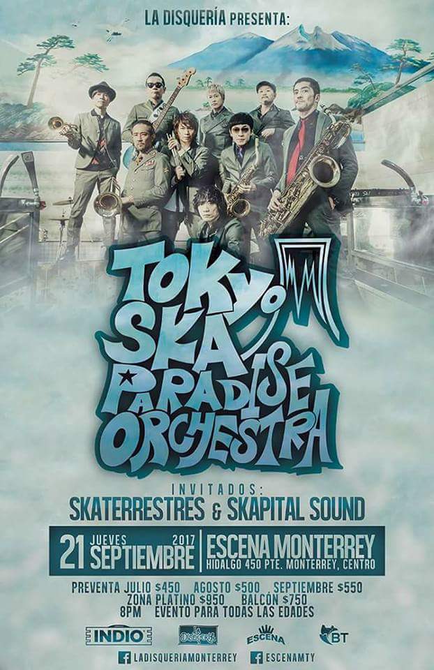 Banda! Los esperamos este 21 de Septiembre en <a href="/Escena_Mty/">Escena Monterrey</a> 
Una gran noche de Ska!