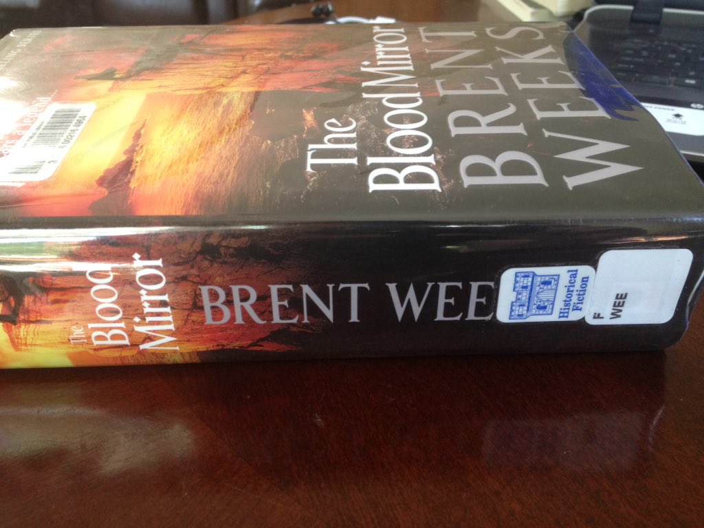 JosiahDeGraaf's tweet photo. Highlight of my day: discovering that my library classifies @BrentWeeks's #BloodMirror as a work of "historical fiction." https://t.co/hrv5JINAcz