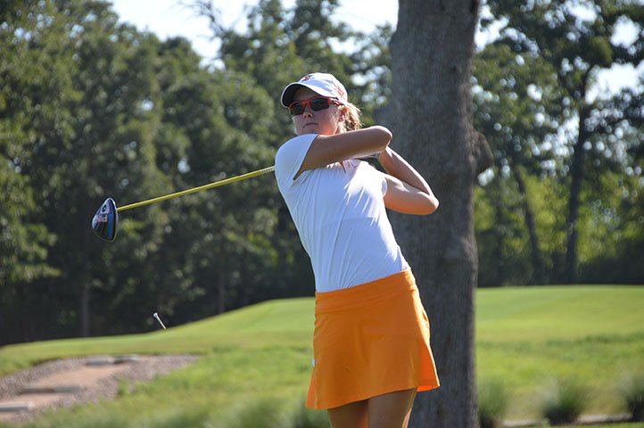 TGAWomensGolf's tweet photo. .@AnniLexi, @andersen_allie, @amberpark__ &amp; @maddiekmccrary all advanced to the Semifinals of the 96th #WTGAStateAm. Semis start shortly! https://t.co/ik1wDM5THr