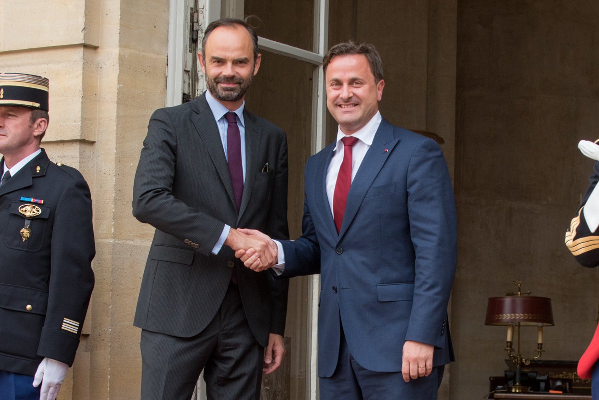 Xavier_Bettel's tweet photo. Excellentes relations bilatérales entre 🇱🇺et 🇫🇷&amp; coopération étroite depuis 60 ans dans le cadre de l’UE @EPhilippePM https://t.co/UiYV1Hdbzr