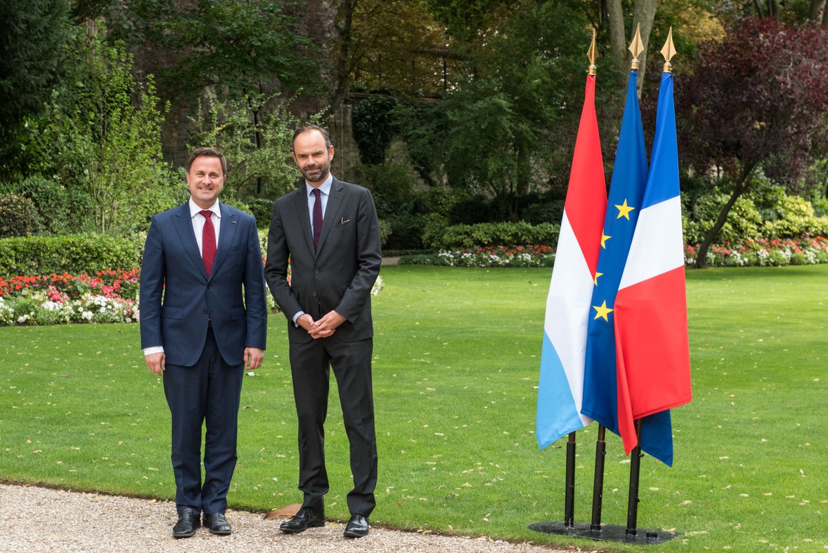 Xavier_Bettel's tweet photo. Excellentes relations bilatérales entre 🇱🇺et 🇫🇷&amp; coopération étroite depuis 60 ans dans le cadre de l’UE @EPhilippePM https://t.co/UiYV1Hdbzr