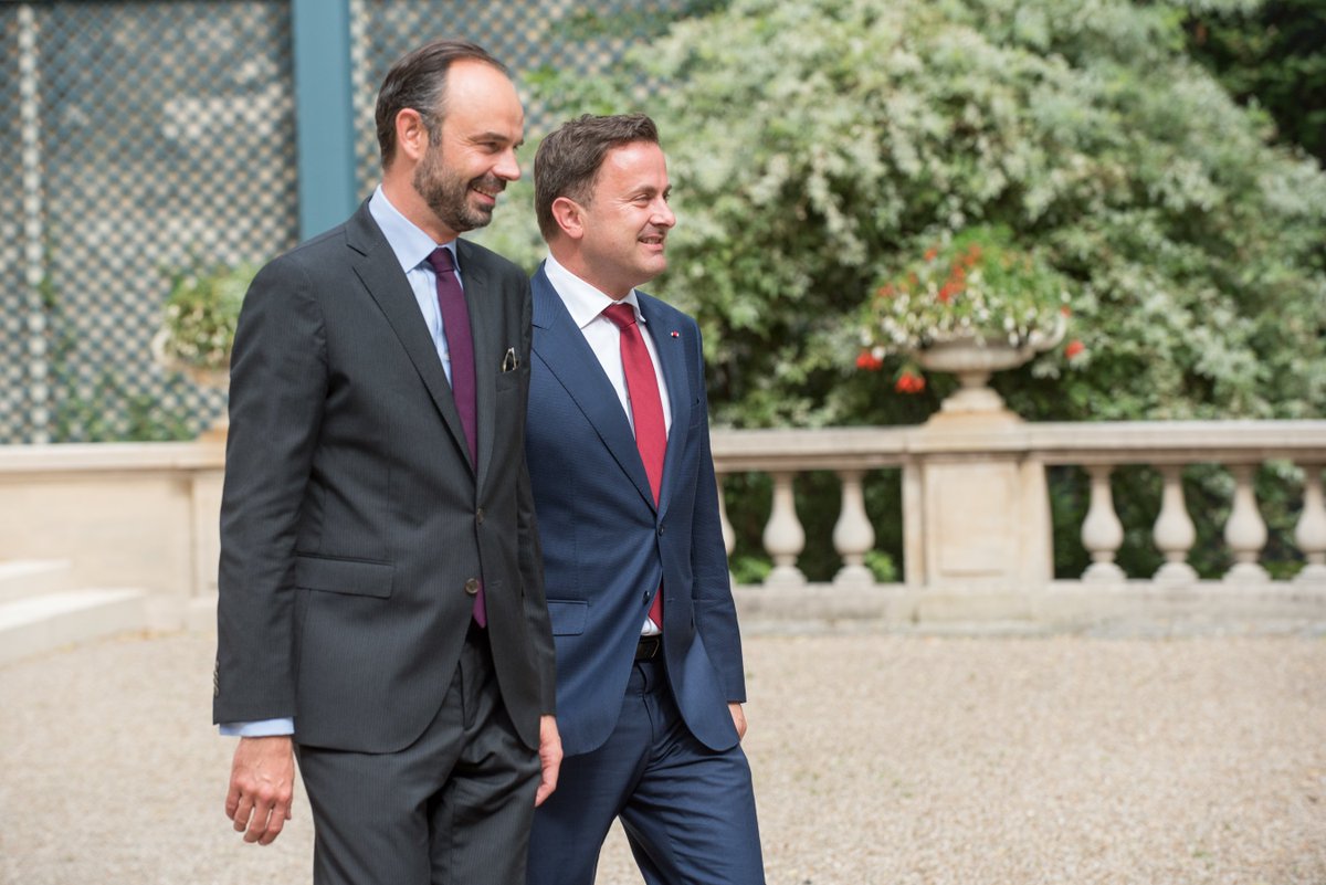 Xavier_Bettel's tweet photo. Excellentes relations bilatérales entre 🇱🇺et 🇫🇷&amp; coopération étroite depuis 60 ans dans le cadre de l’UE @EPhilippePM https://t.co/UiYV1Hdbzr