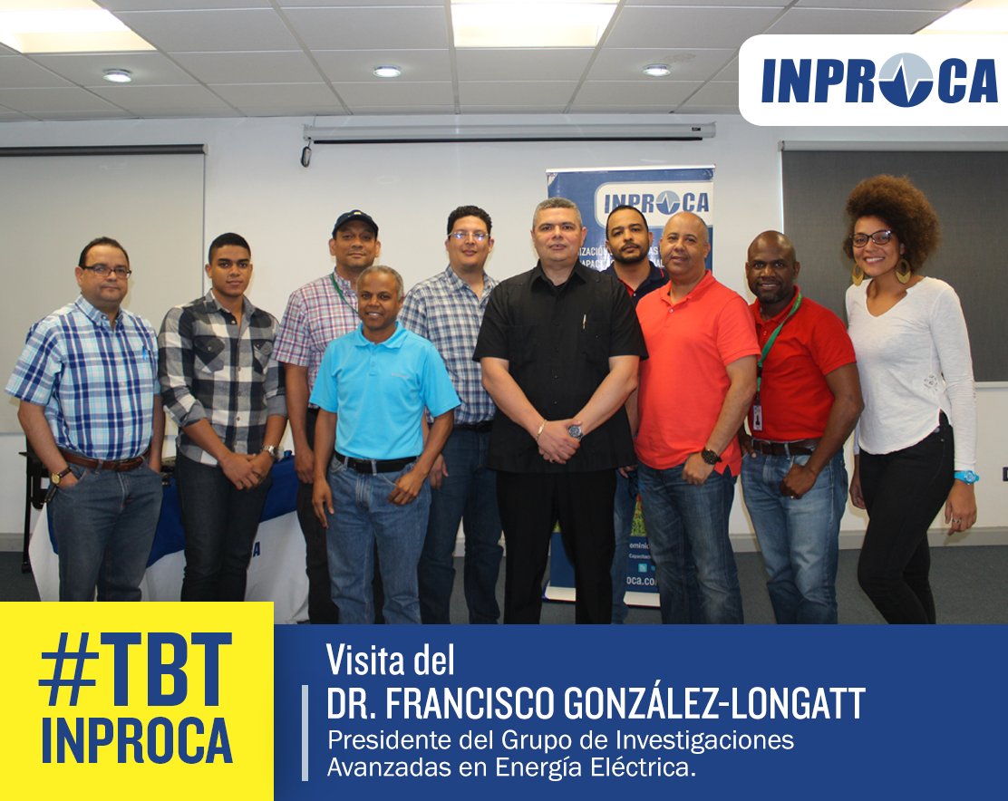 InprocaSrl's tweet image. #TBT Visita del Dr. Francisco González-Longatt, sobre el Análisis de Sistemas de Potencia #INPROCA #PowerSystemAnalysis