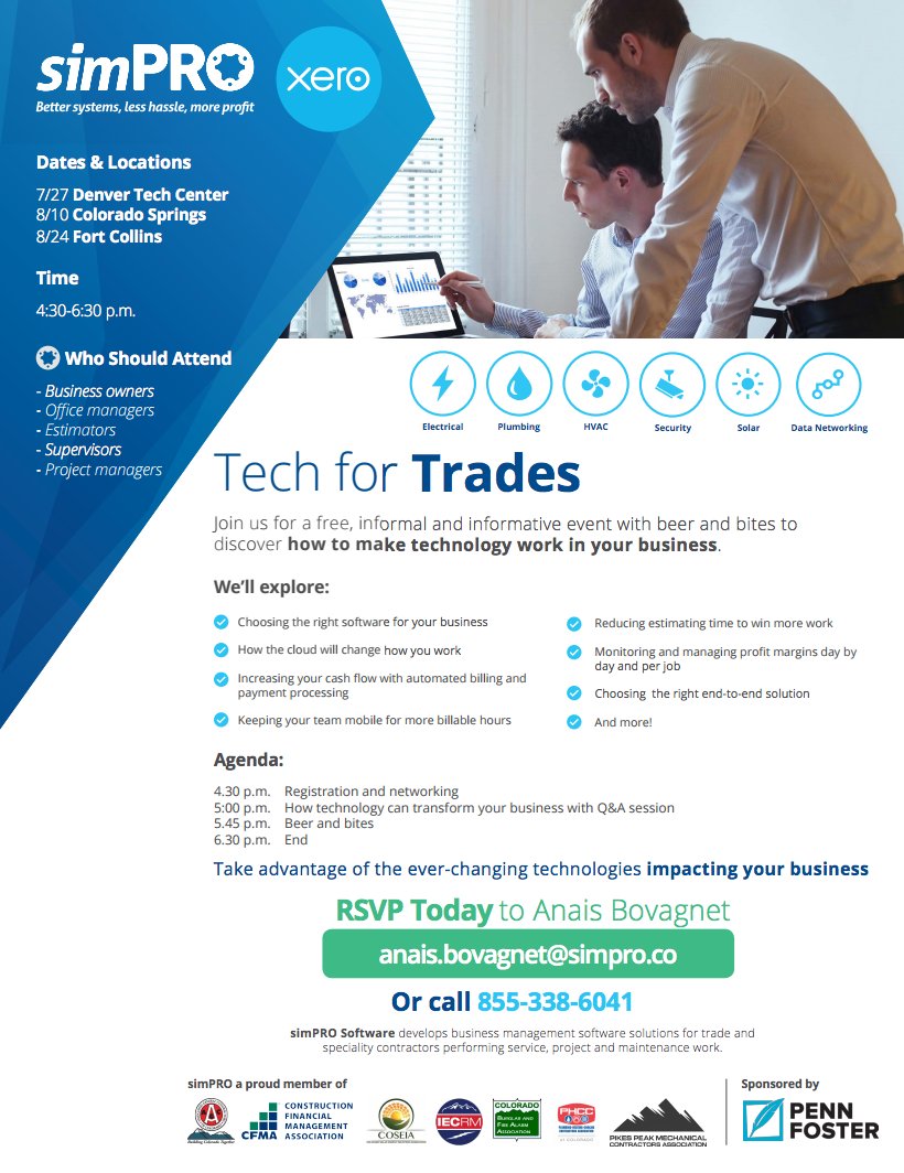 kagill85's tweet photo. Make #tech work for you! Learn to create efficiencies &amp; increase your profits at our upcoming event: Tech4Trades! https://t.co/sePGMPh5Ty https://t.co/jsWd8y9inD