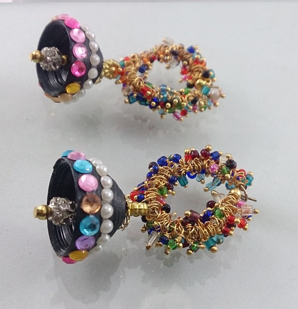 VidesIndia's tweet photo. Here is our new collection, Fusion pearl-quilling jhumka.
https://t.co/hfsoXn6bLU 
#jewelry #fashionjewelry #vides #jewellery https://t.co/wYGhJubV96
