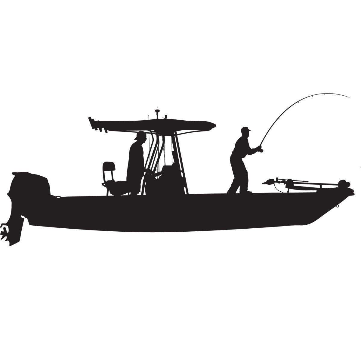 Skiff Life on X: Skiff Life T-Top Flats Console Fishing Boat-Car Decal  Stickers  #AdhesiveDecals  /  X