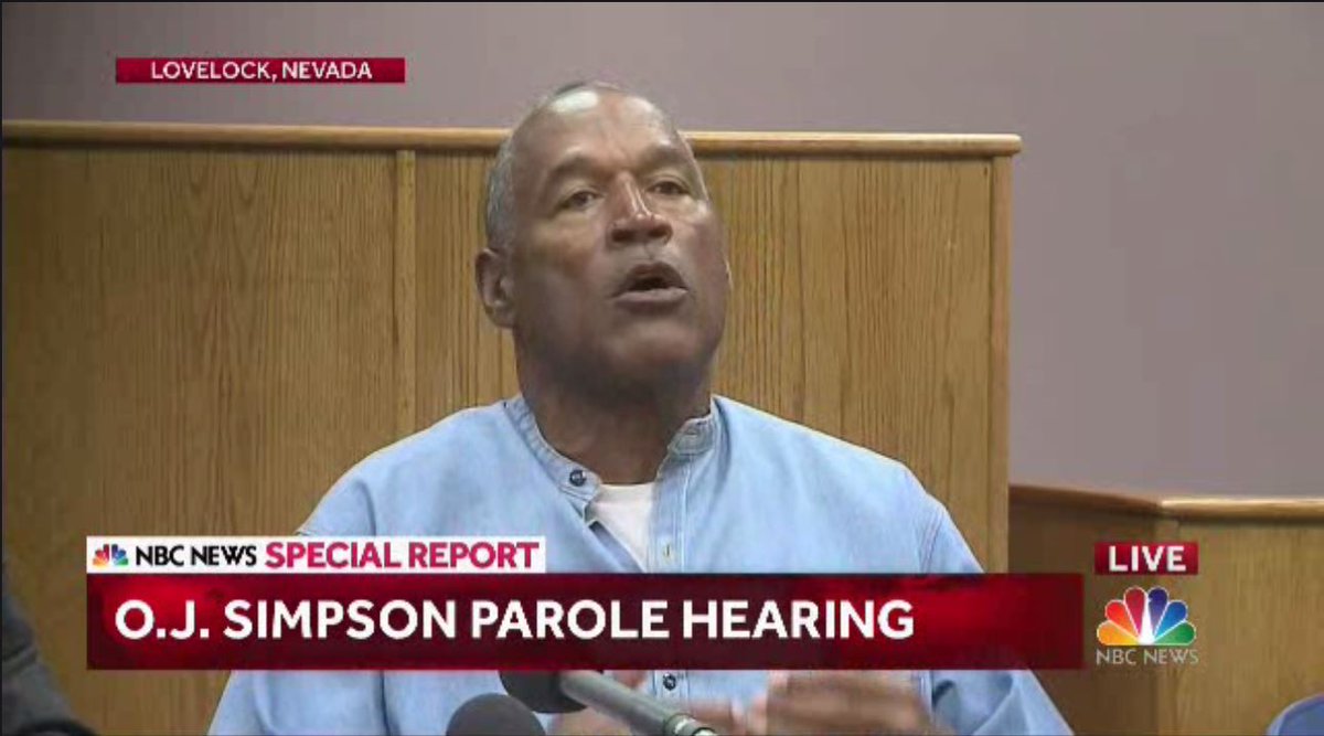 TodaywAshleyRae's tweet photo. Simpson tells parole board he has often mediated conflict among inmates. https://t.co/0MBzOiU3zj